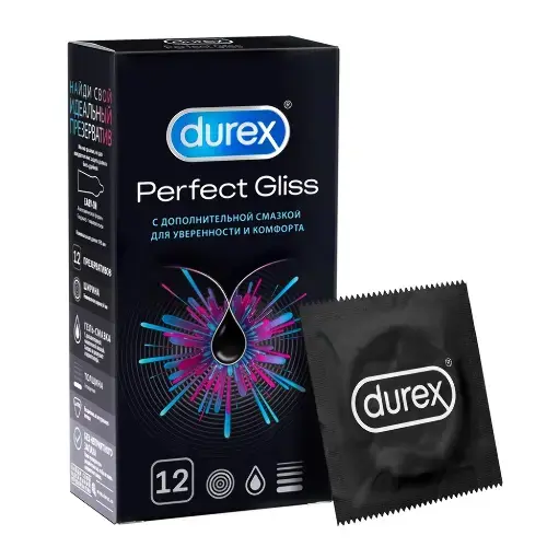 ДЮРЕКС (DUREX) Perfect Gliss презервативы N12 (РЕКИТТ БЕНКИЗЕР, ТАИЛАНД)