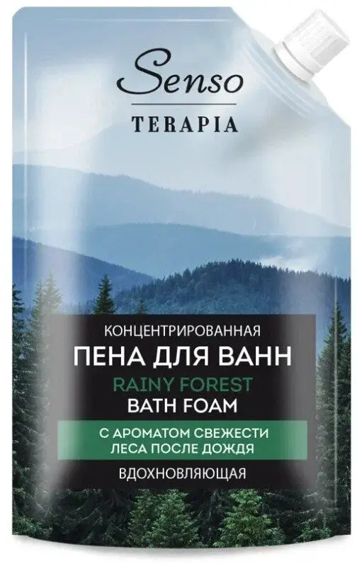 СЕНСО ТЕРАПИЯ (SENSO TERAPIA) пена д/ванны вдохновляющая Rainy forest (дойпак) 500мл (Русская косметика, РФ)