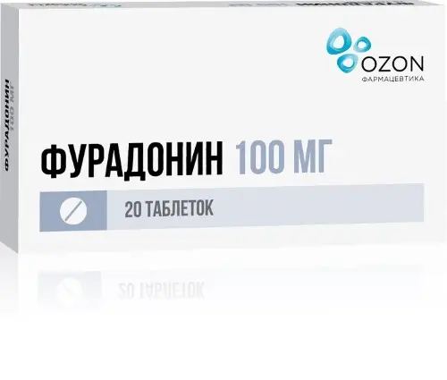 ФУРАДОНИН табл. 100мг N20 (ОЗОН, РФ)