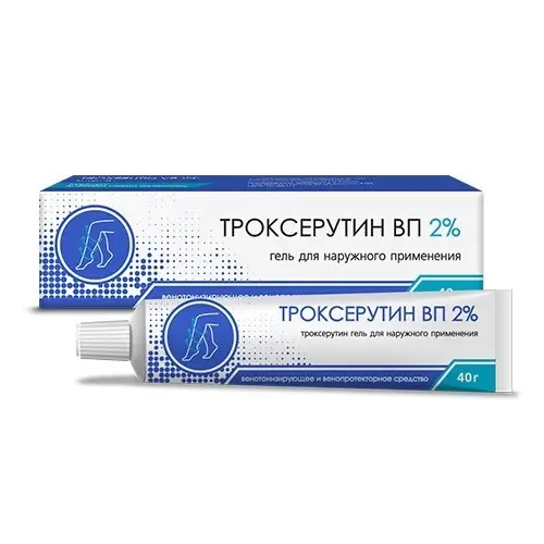ТРОКСЕРУТИН гель д/наруж. прим 2% - 40г N1 (ВетПром, РФ)