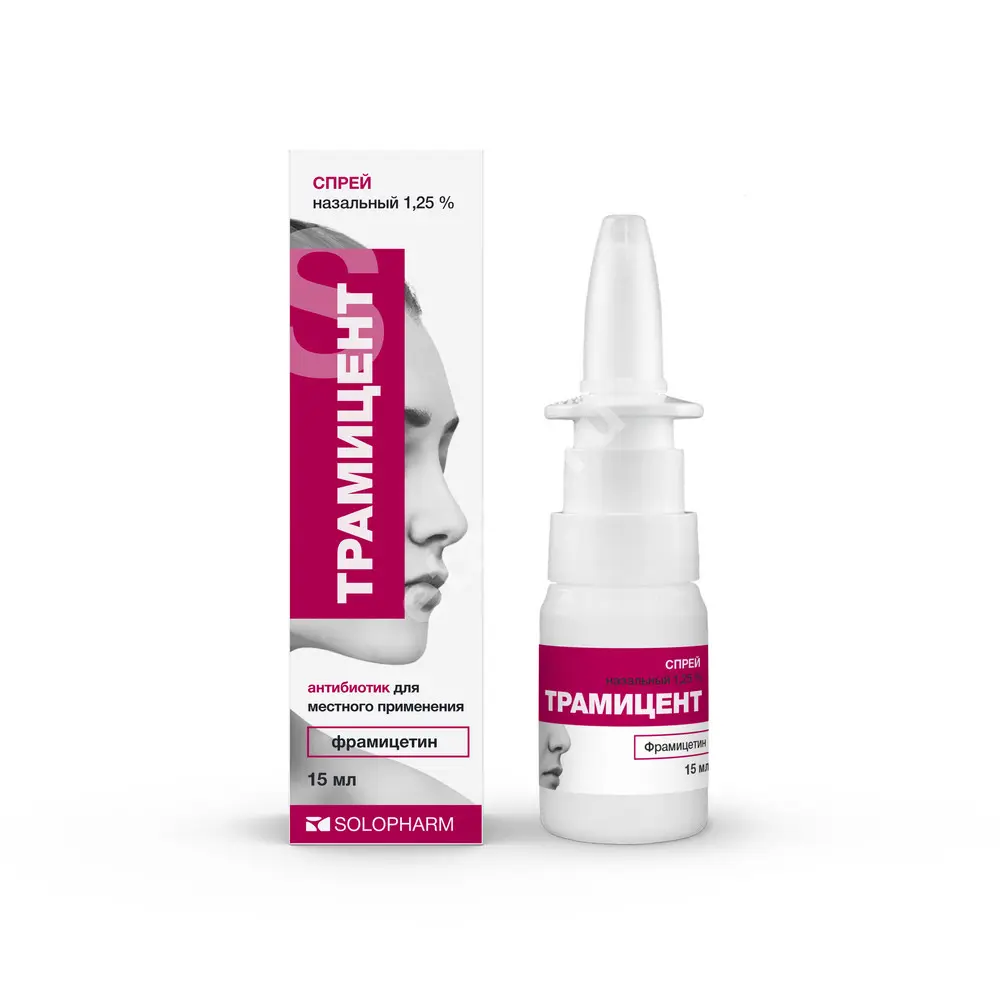 ТРАМИЦЕНТ спрей наз. (фл.) 1.25% - 15мл N1 (ВАЛЕНТА, РФ)