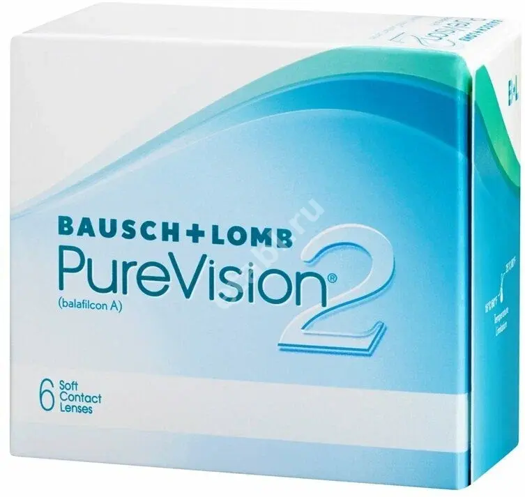 ЛИНЗЫ КОНТАКТНЫЕ Bausch+Lomb Pure Vision 6шт традиц 1мес дневн б/цв -7.50 8.6 (ВАЛЕАНТ, США)