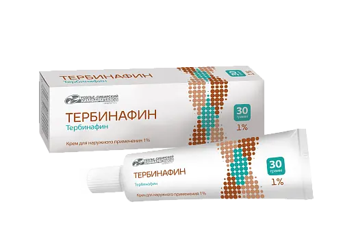 ТЕРБИНАФИН крем 1% - 30г N1 (Усолье-Сибирский химфармзавод, РФ)