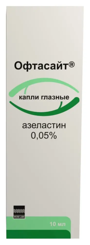 ОФТАСАЙТ капли глазн. (фл.-кап.) 0.05% - 10мл N1 (Микро Лабс Лимитед, ИНДИЯ)