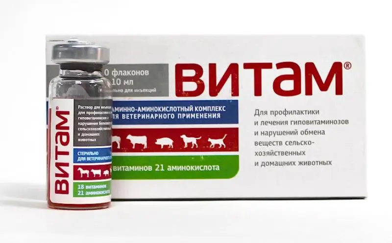 ВИТАМ р-р д/ин. 10мл (фл. стекл.) (Биоветсервис, РФ)