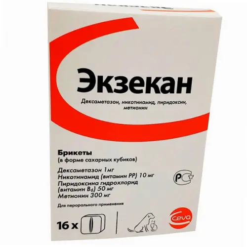 ЭКЗЕКАН брикет 6.42г д/кошек и собак N16 (Сева Санте Анималь, ФРАНЦИЯ)