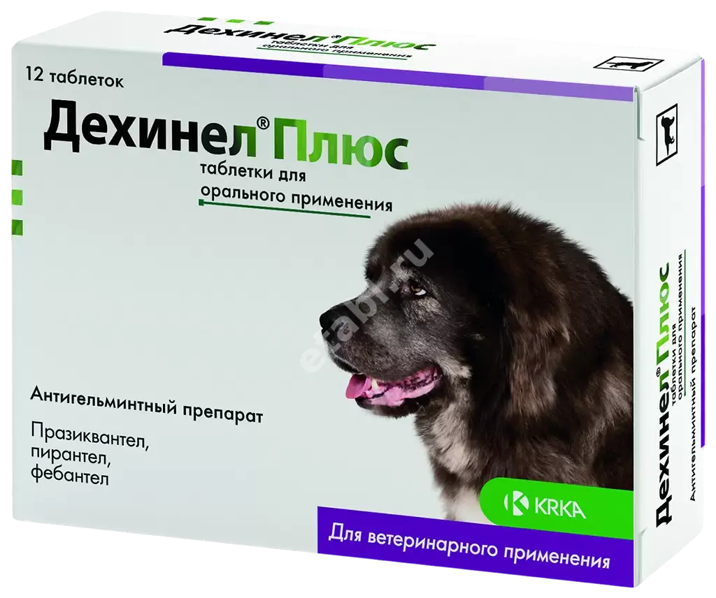 ДЕХИНЕЛ Плюс табл. д/собак крупных пород N12 (КРКА, СЛОВЕНИЯ)