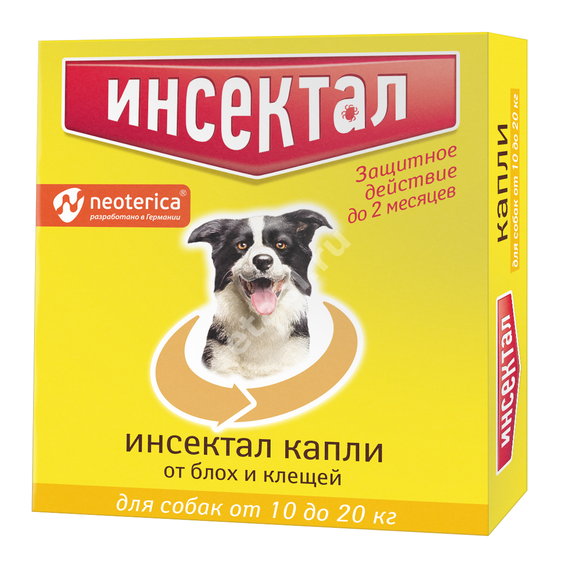 ИНСЕКТАЛ капли на холку 1.5мл д/собак 10-20кг N1 (Экопром НПФ, РФ)