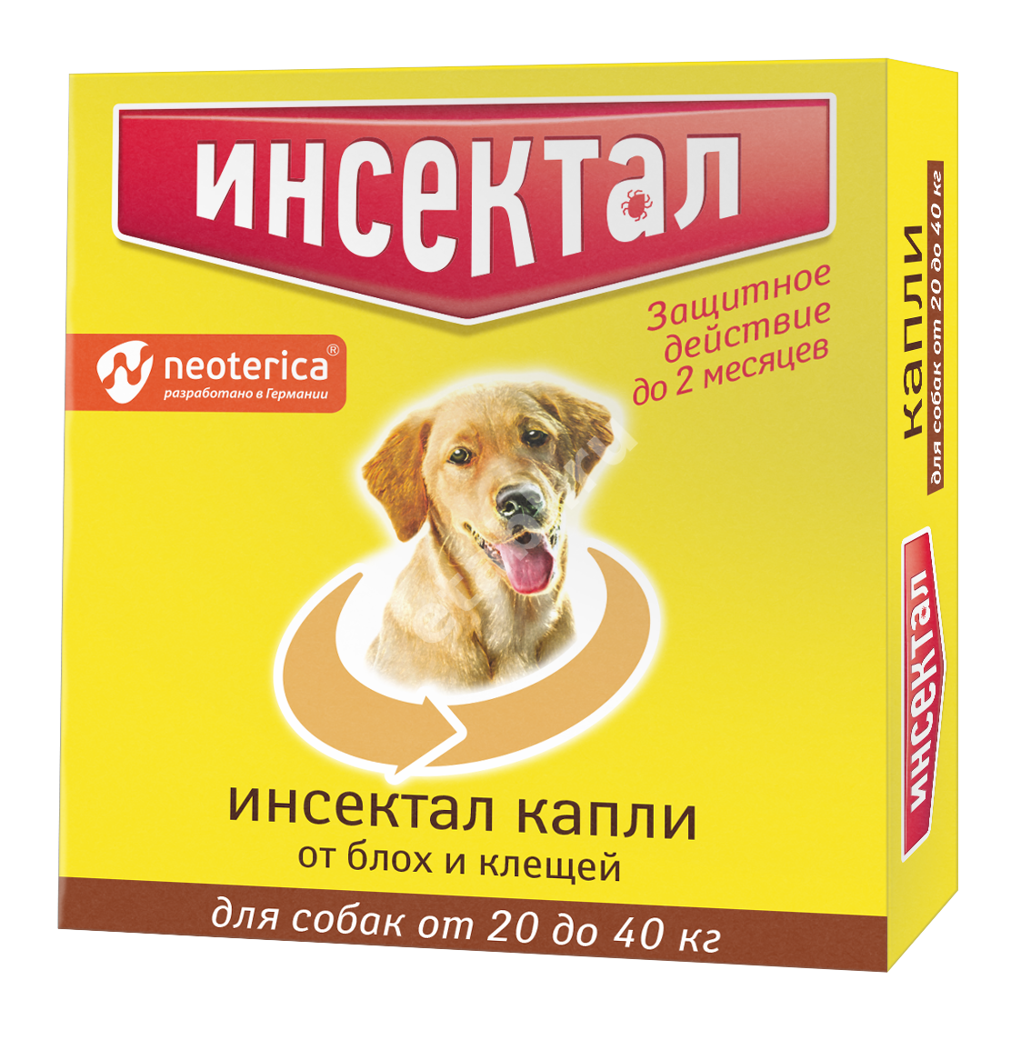 ИНСЕКТАЛ капли на холку 2.9мл д/собак 20-40кг N1 (Экопром НПФ, РФ)