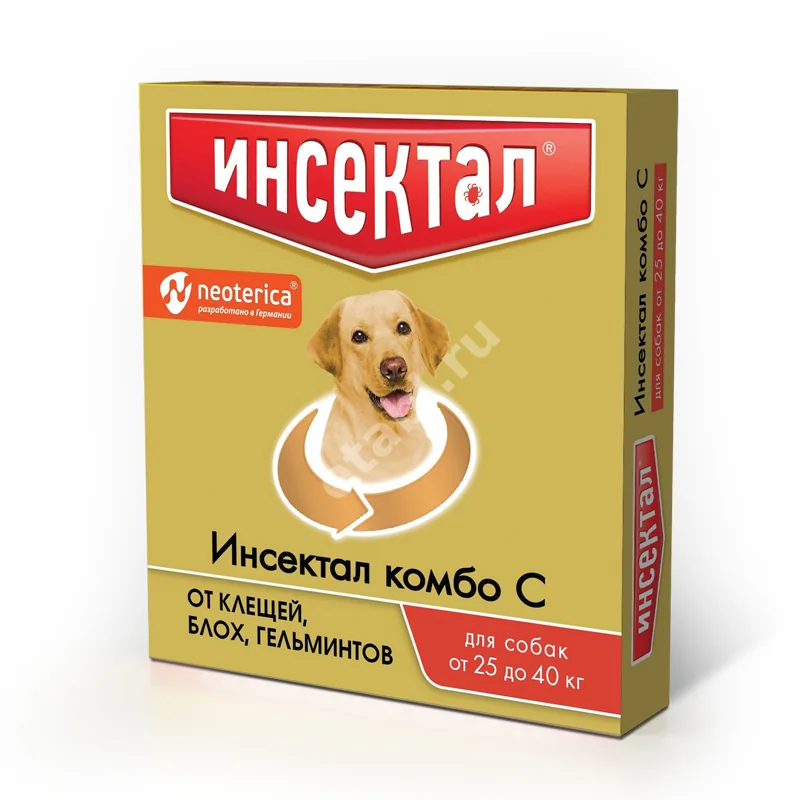 ИНСЕКТАЛ КОМБО капли на холку 4мл д/собак 25-40кг N1 (Экопром НПФ, РФ)