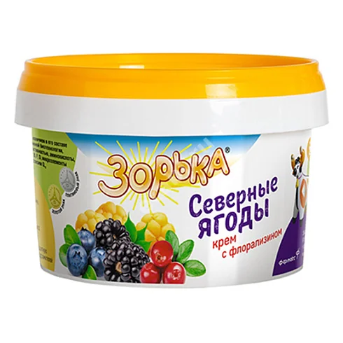 ЗОРЬКА Северные ягоды крем с флорализином д/доения (банк.) 200г  N1 (Фармакс, РФ)