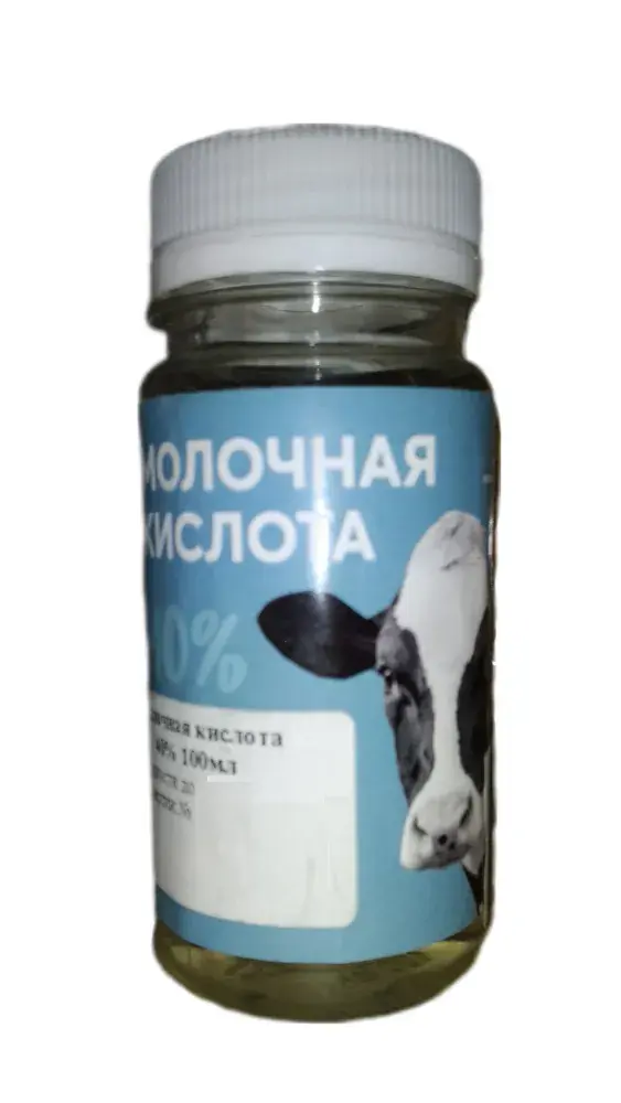 МОЛОЧНАЯ КИСЛОТА р-р д/внутр. прим. 40% - 100мл С/Х животные д/птиц N1 (Агро, РФ)