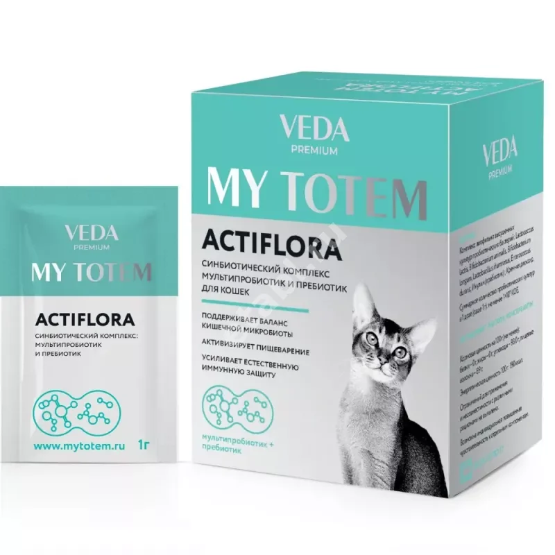 АКТИФЛОРА My Totem пор. д/внутр. прим. 1г (саше) д/кошек N30 (Веда, РФ)