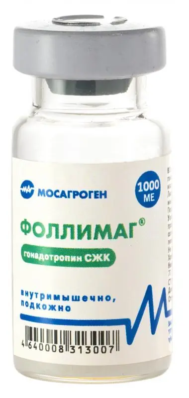 ФОЛЛИМАГ лиоф. д/р-ра д/ин. 1 000МЕ - 10мл С/Х животные д/пушных зверей (Мосагроген, РФ)