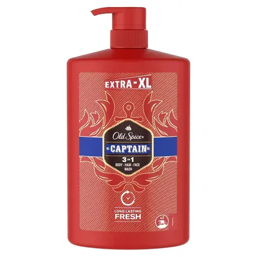 ОЛД СПАЙС (OLD SPICE) гель для душа+шампунь Сaptain 3в1 1л (ПРОКТЕР & ГЕМБЛ , ФРАНЦИЯ)