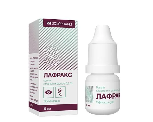 ЛАФРАКС капли глазн./ушн. 0.3% - 5мл N1 (СОЛОФАРМ, РФ)