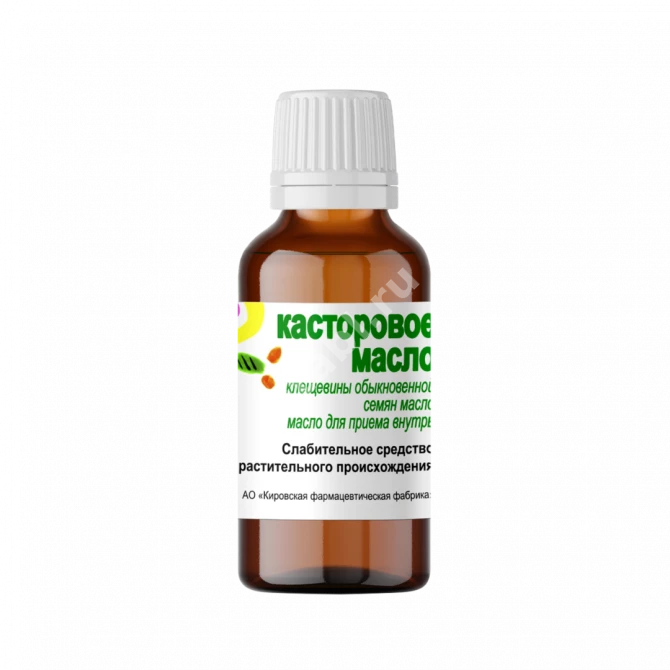 КАСТОРОВОЕ МАСЛО масло внутр. (фл.) 50мл N1 (КИРОВСКАЯ Ф.Ф., РФ)