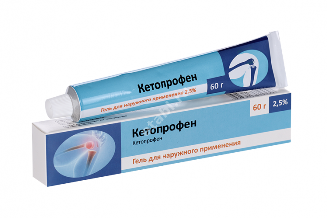 КЕТОПРОФЕН гель (туба) 2.5% - 60г N1 (Тульская Ф.Ф., РФ)