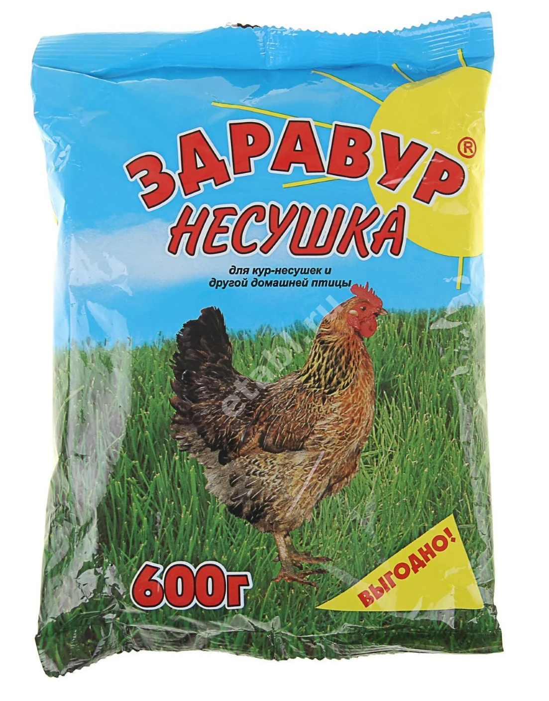 НЕСУШКА Здравур пор. премикс 0.6кг  д/кур (Ваше хозяйство, РФ)