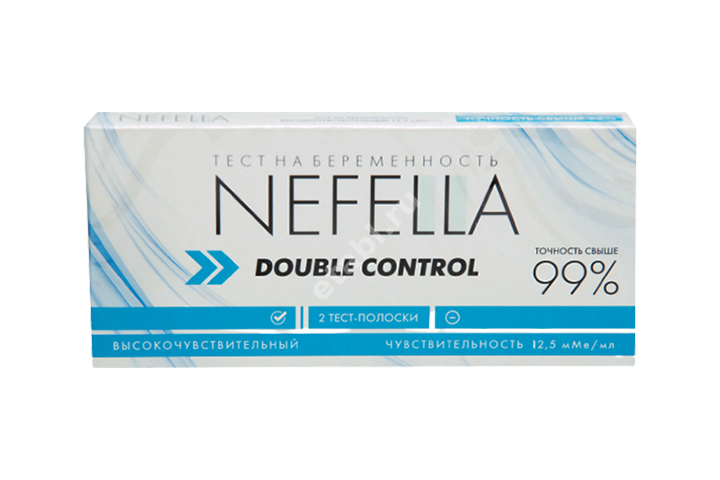 ТЕСТ НА БЕРЕМЕННОСТЬ Нефелла Дабл контроль N2 (Клевер, РФ)