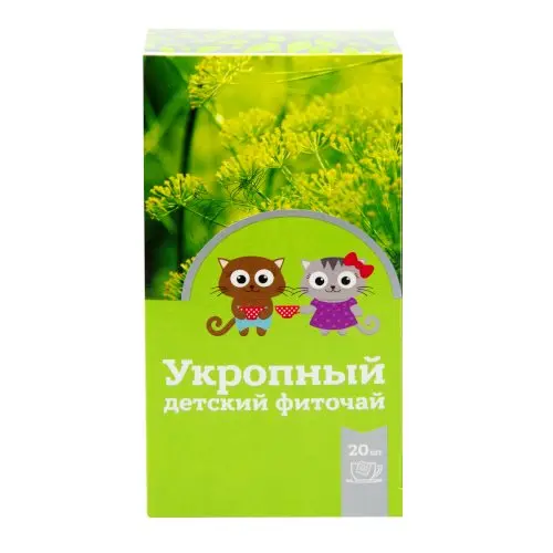 УКРОПНЫЙ чай травяной детский (фильтр-пак.) 1.5г N20 (СТ-Медифарм, РФ)