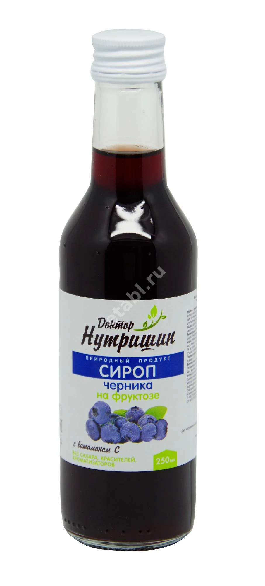 ЧЕРНИКА Доктор Нутришин на фруктозе сироп (фл.) 250мл N1 (Биоинвентика, РФ)