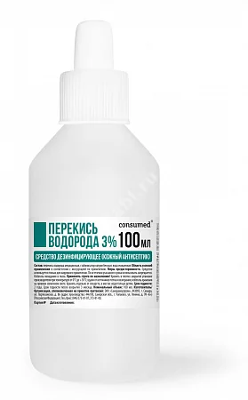 ПЕРЕКИСЬ ВОДОРОДА дез.ср-во спрей д/наружн. прим. (фл. плстк.) 3% - 100мл N1 (Самарамедпром, РФ)