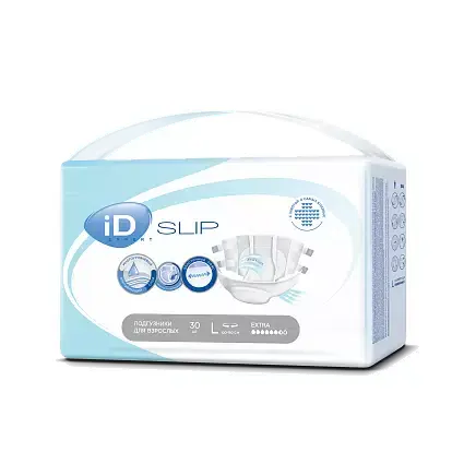 АЙДИ (ID) Slip Expert подгузники д/взрослых р.L 100-150см N30 (Онтекс Ру, БЕЛЬГИЯ)