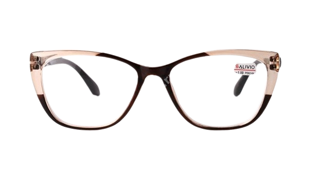 ОЧКИ ГОТОВЫЕ женские Salivio пластик беж-корич арт.SA 0041/С2 Sph +3,50 (Гиангкси Хенгтонглассес Мануфактуре , КИТАЙ)