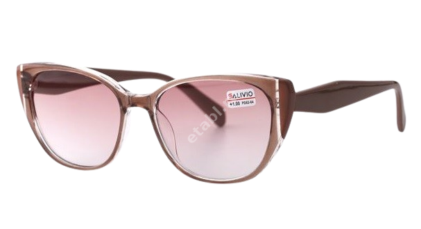 ОЧКИ ГОТОВЫЕ женские Salivio пластик коричн арт.SA 0048ТОН/С2 Sph +3,00 (Гиангкси Хенгтонглассес Мануфактуре , КИТАЙ)