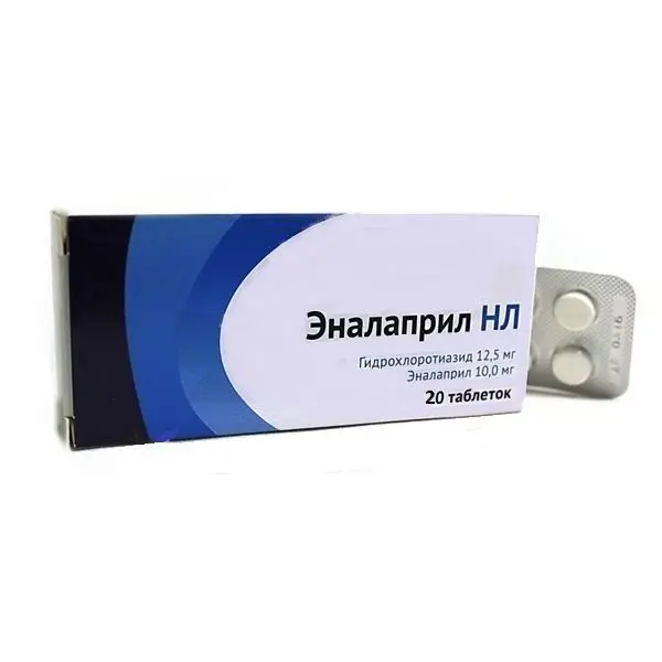 ЭНАЛАПРИЛ НЛ табл. 10мг+12.5мг N20 (ОЗОН, РФ)