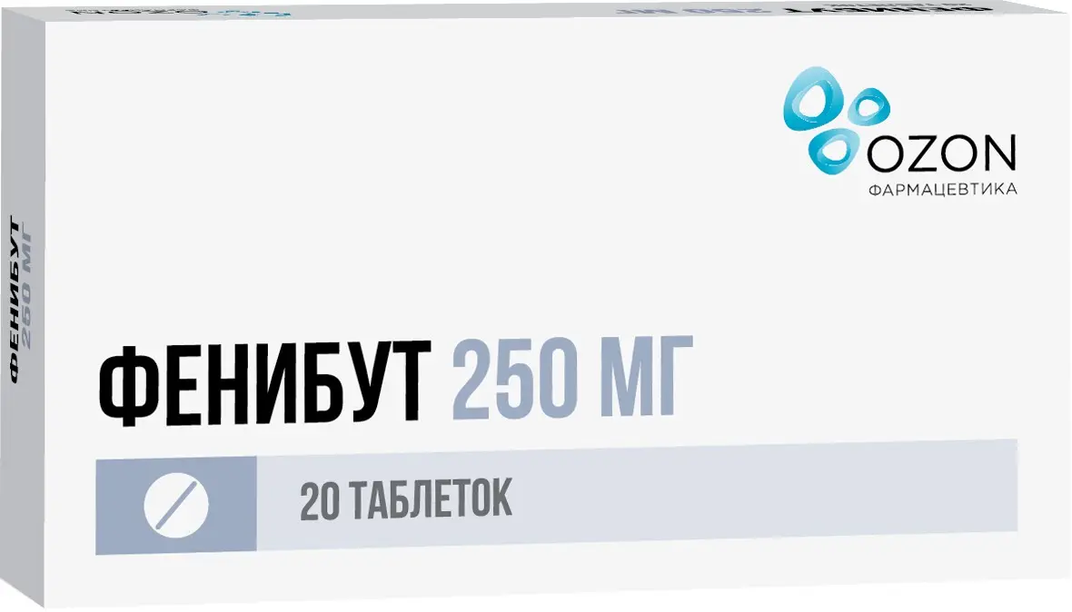 ФЕНИБУТ табл. 250мг N20 (ОЗОН, РФ)