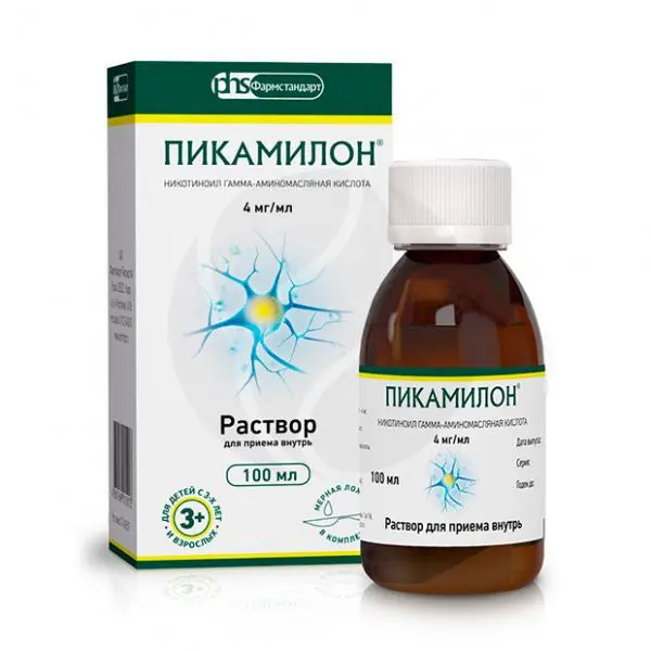 ПИКАМИЛОН р-р д/внутр. прим. (фл. с ложкой) 4мг/мл - 100мл N1 (ФАРМСТАНДАРТ, РФ)