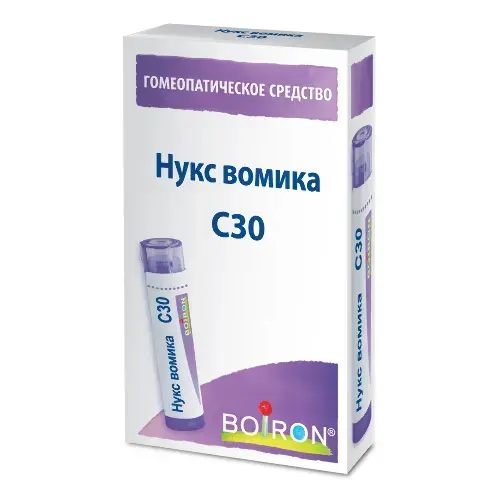 НУКС ВОМИКА С30 гран. гомеопат. 4г N1 (Буарон Лаб, ФРАНЦИЯ)