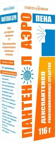 ПАНТЕНОЛ АЭРО пена д/наружн. прим. (балл.) 5% - 116г N1 (ДИАМЕД ФАРМА, БЕЛАРУСЬ)