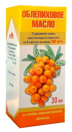 ОБЛЕПИХОВОЕ МАСЛО (фл.) 180мг% - 30мл N1 (Вифитех, РФ)