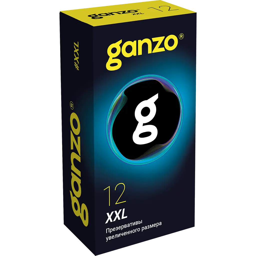 ГАНЗО XXL презервативы ультратонкие N12 (ФармЛайн, ВЕЛИКОБРИТАНИЯ)
