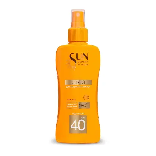 КРАССА (KRASSA) Sun Expert спрей солнцезащит SPF40 180мл (Красса-Косметикс, РФ)