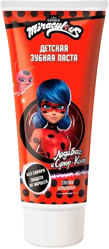 МИРАКАЛС (MIRACULOUS) зубная паста Леди Баг 3+ 60г (Флори, СЕРБИЯ)