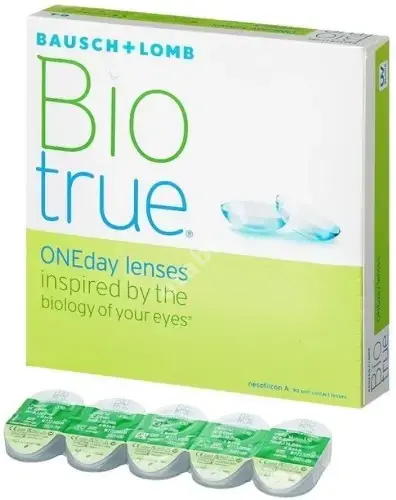 ЛИНЗЫ КОНТАКТНЫЕ Bausch+Lomb Biotrue Oneday 90шт традиц 1день б/цв -2.75 8.6 (ВАЛЕАНТ, США)