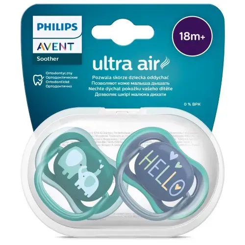 АВЕНТ (Avent) пустышка силик. Ultra Air 18м+ SCF349/18 N2 (ФИЛИПС  ЭЛЕКТРОНИКС, НИДЕРЛАНДЫ)