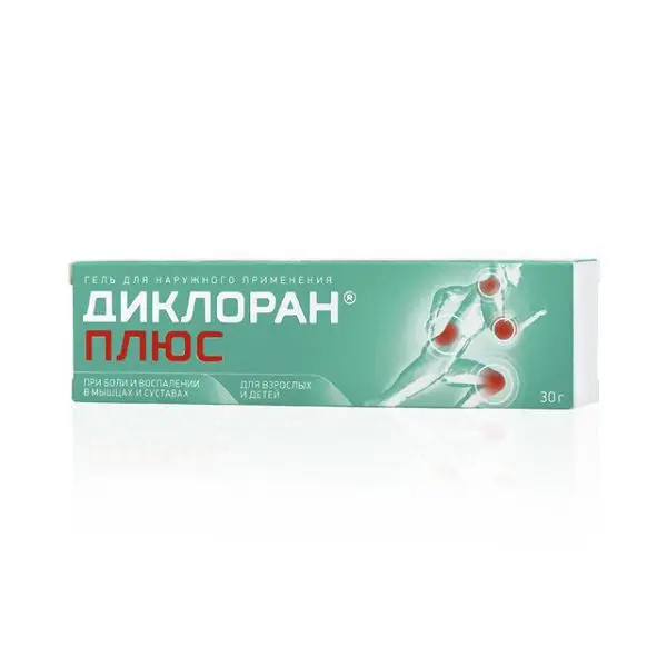 ДИКЛОРАН ПЛЮС гель (туба) 1% - 30г N1 (ДЖНС&ДЖНС, ИНДИЯ)