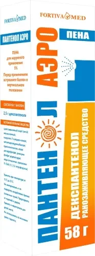 ПАНТЕНОЛ АЭРО пена д/наружн. прим. (аэроз.) 5% - 58г N1 (ДИАМЕД ФАРМА, БЕЛАРУСЬ)