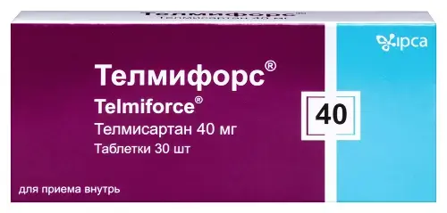 ТЕЛМИФОРС табл. 40мг N30 (ИПКА, ИНДИЯ)