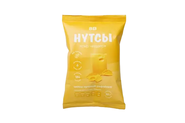 ВКУСВИЛЛ чипсы нутовые 50г Сыр Чеддер (Шеллдон, РФ)