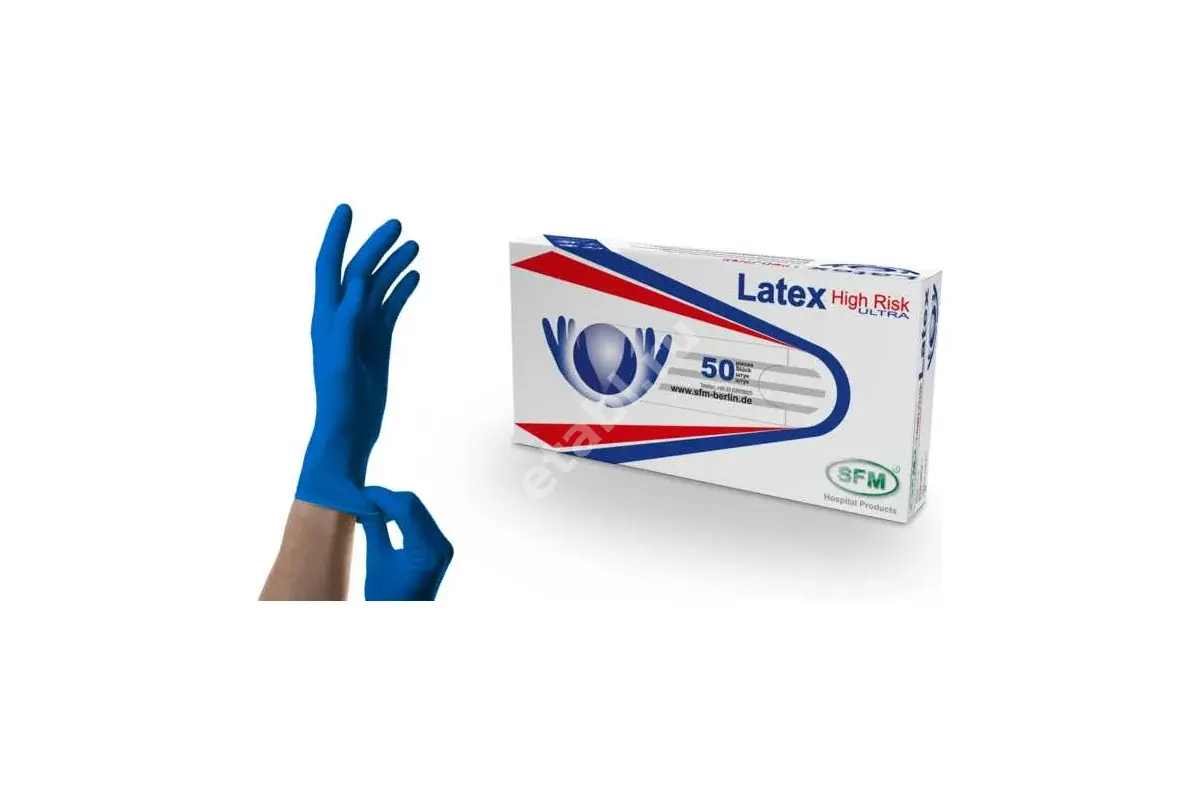 ПЕРЧАТКИ МЕДИЦИНСКИЕ нестер. латекс р.L (25пар) N50 (СФМ Госпиталь Продактс, ГЕРМАНИЯ)