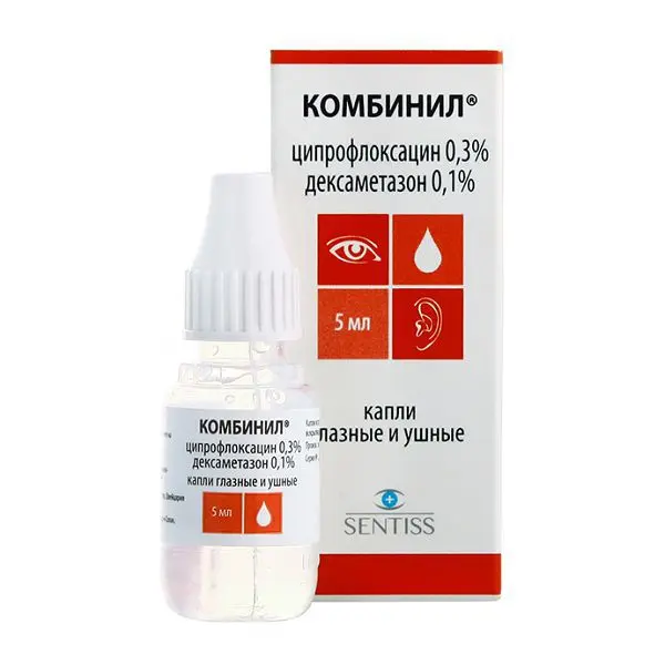 КОМБИНИЛ капли глазн./ушн. (фл.-кап.) 5мл N1 (СЕНТИСС ФАРМА, ИНДИЯ)