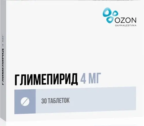 ГЛИМЕПИРИД табл. 4мг N30 (ОЗОН, РФ)