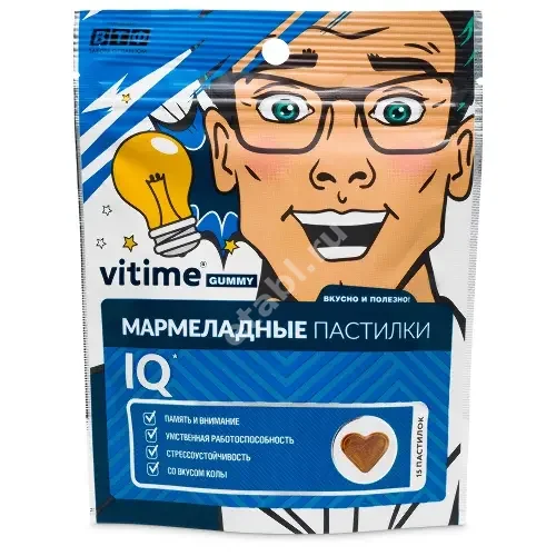 ВИТАЙМ (VITIME) Интеллект мармеладные пастилки жев. 5г N15 Кола (ВнешторгФарма, РФ)