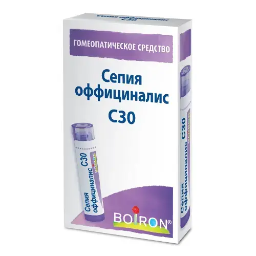 СЕПИЯ ОФФИЦИНАЛИС С30 гран. гомеопат. 4г N1 (Буарон Лаб, ФРАНЦИЯ)